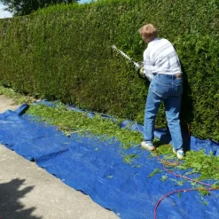 Abdeckplane Gewebeplane mit Ösen 2x3 m 180g/m² in Blau aus PE