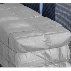 Abdeckplane Gewebeplane mit Ösen 2x3 m 180g/m² in Grau aus PE