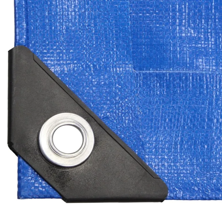 Abdeckplane Gewebeplane mit Ösen 3x4 m 180g/m² in Blau aus PE