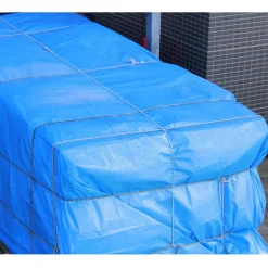 Abdeckplane Gewebeplane mit Ösen 3x5 m 180g/m² in Blau aus PE