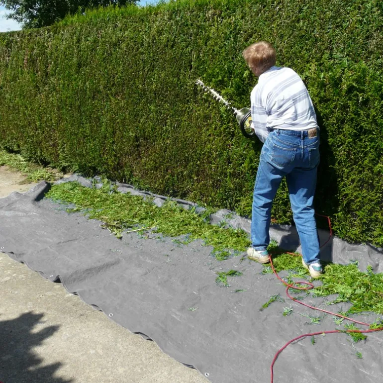 Abdeckplane Gewebeplane mit Ösen 3x5 m 180g/m² in Grau aus PE