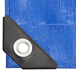 Abdeckplane Gewebeplane mit Ösen 4x6 m 180g/m² in Blau aus PE