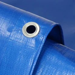 Abdeckplane Gewebeplane mit Ösen 8x12 m 180g/m² in Blau aus PE