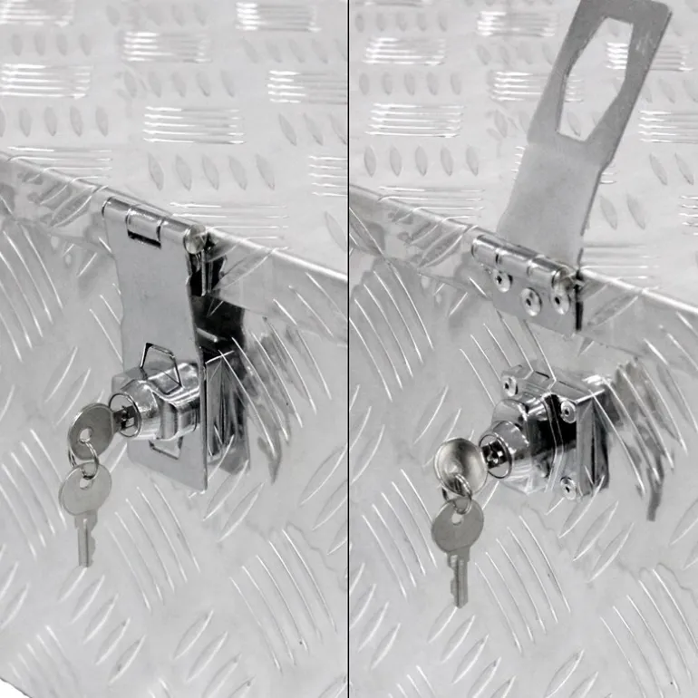 Aluminium Werkzeugkasten 73x24x32 cm abschließbar