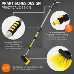 Auto Waschbürste mit Aluminium Teleskop Stiel bis 300 cm