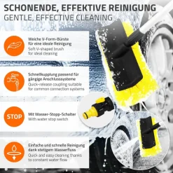 Auto Waschbürste mit Aluminium Teleskop Stiel bis 300 cm