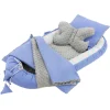 Babynest Set 5 Tlg. 90x50 cm Walmuster aus Baumwolle Joyz