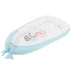 Babynest wendbarer Bezug 90x50 cm Hellblau aus Baumwolle Joyz
