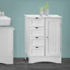 Badezimmerschrank Badschrank Weiß 55x81x30 cm ML-Design
