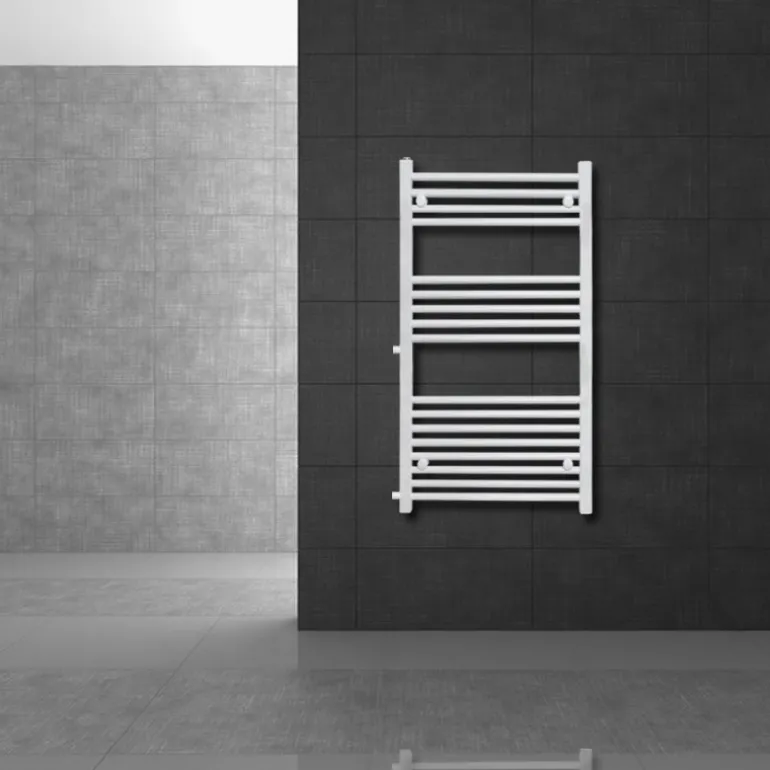 Badheizkörer Sahara Austausch 500x1200 mm Weiß gerade mit Seitenanschluss