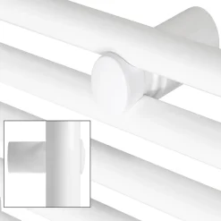 Badheizkörper Mittelanschluss 500x1500 mm Weiß gerade inkl. Montagematerial LuxeBath