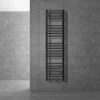 Badheizkörper Mittelanschluss 300x1400 mm Anthrazit gerade inkl. Montagematerial LuxeBath