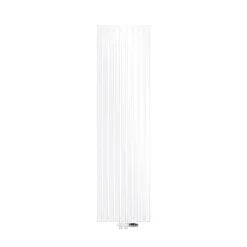 Badheizkörper Mittelanschluss 480x1800 mm Weiß mit Boden Anschlussgarnitur LuxeBath