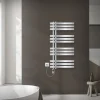 Badheizkörper Mittelanschluss 500x1000 mm Chrom mit Heizstab 300W LuxeBath