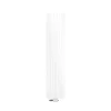 Badheizkörper Mittelanschluss 370x1800 mm Weiß mit Universal Thermostatventil LuxeBath