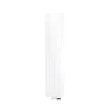 Badheizkörper Mittelanschluss 370x1800 mm Weiß mit Wand Thermostatventil LuxeBath