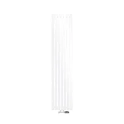 Badheizkörper Mittelanschluss 370x1800 mm Weiß mit Wand Thermostatventil LuxeBath