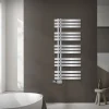Badheizkörper Mittelanschluss 500x1200 mm Chrome mit Universal Anschlussgarnitur LuxeBath