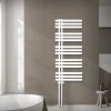 Badheizkörper Mittelanschluss 500x1200 mm Weiß mit Boden Anschlussgarnitur LuxeBath