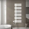 Badheizkörper Mittelanschluss 500x1400 mm Weiß mit Heizstab 1200W LuxeBath