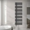 Badheizkörper Mittelanschluss 500x1600 mm Anthrazit mit Heizstab 1200W LuxeBath