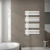Badheizkörper Mittelanschluss 600x1000 mm Weiß mit Wand Anschlussgarnitur LuxeBath