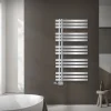 Badheizkörper Mittelanschluss 600x1200 mm Chrome mit Universal Anschlussgarnitur LuxeBath
