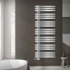 Badheizkörper Mittelanschluss 600x1600 mm Chrome mit Universale Anschlussgarnitur LuxeBath