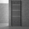 Badheizkörper Sahara 750x1800 mm anthrazit gerade mit Seitenanschluss LuxeBath