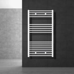 Badheizkörper Sahara 750x1200 mm Weiß gerade mit Seitenanschluss