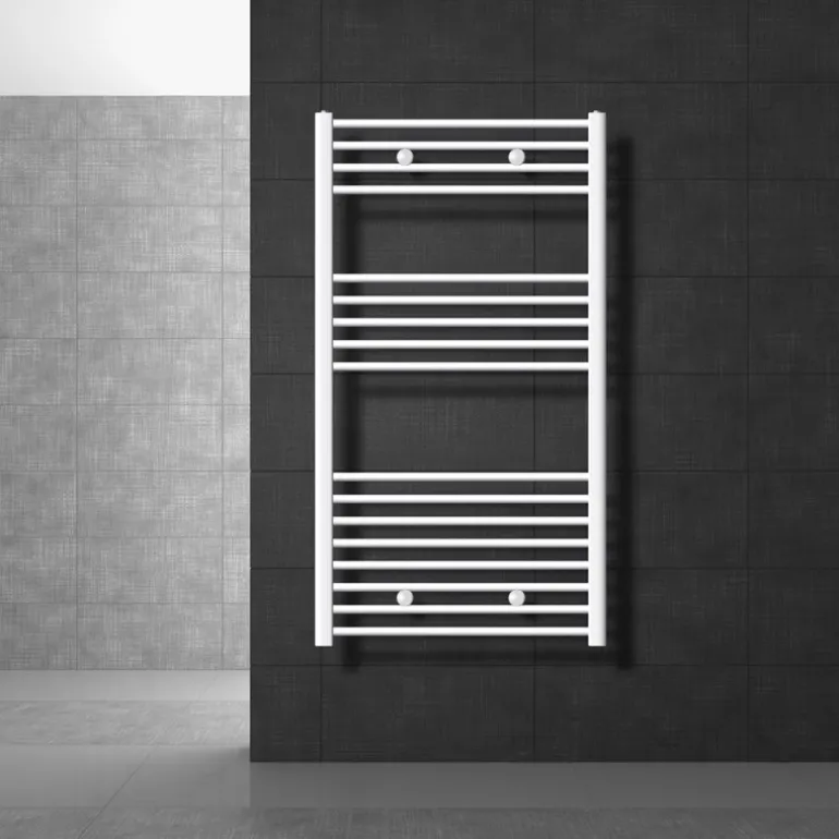 Badheizkörper Sahara 750x1200 mm Weiß gerade mit Seitenanschluss