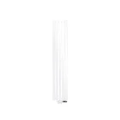 Badheizkörper Stella 260x1400 mm Weiß mit Boden Anschlussgarnitur
