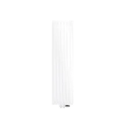 Badheizkörper Stella 370x1400 mm Weiß mit Boden Anschlussgarnitur