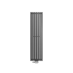 Badheizkörper Vertikal mit Mittelanschluss 370x1400 mm Weiß inkl. Universale Anschlussgarnitur LuxeBath