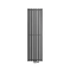 Badheizkörper 480x1600 mm Anthrazit mit Boden Anschlussgarnitur
