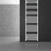 Badheizkörper 500x1800 mm Weiß gerade mit Seitenanschluss LuxeBath