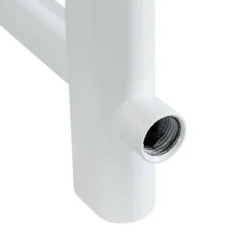 Badheizkörper 500x1800 mm Weiß gerade mit Seitenanschluss LuxeBath