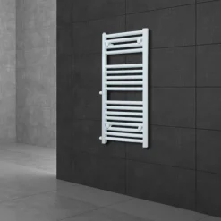 Badheizkörper 600x1200 mm Weiß gerade mit Seitenanschluss LuxeBath