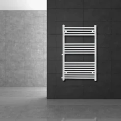 Badheizkörper 600x1200 mm Weiß gerade mit Seitenanschluss LuxeBath
