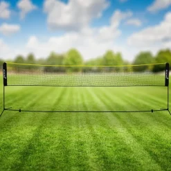 Badminton Netz inkl. 3 Federbällen 500x103x155 cm Schwarz aus Polyethylen