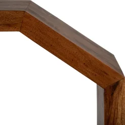 Beistelltisch D-Form 45x30x60 cm Braun aus Akazienholz WOMO-Design