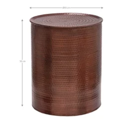 Beistelltisch Ø 40x50 cm Kupfer aus Aluminium WOMO-Design