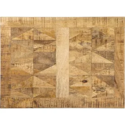Beistelltisch 48x35x63 cm Schwarz aus Mangoholz und Metall  WOMO-Design