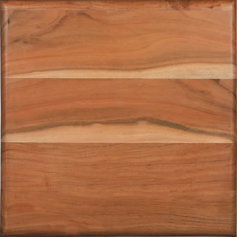 Beistelltisch 50x40x50 cm Schwarz/Natur aus Akazienholz und Metall WOMO-Design