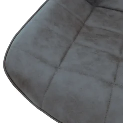 Bürostuhl auf Rollen Anthrazit mit Kunstlederbezug und Metallgestell ML-Design