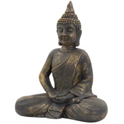 Buddha Figur 40x24x50 cm bronze aus Kunstharz