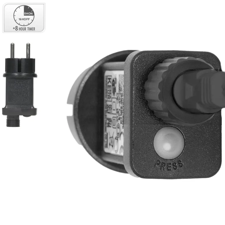 Cluster Lichterkette LED 8,5m, 1152 LEDs Warmweiß, 8 Leuchtmodi IP44 Innen/Außen