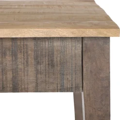 Couchtisch mit Schublade 117x70x45,5 cm Natur aus Mangoholz  WOMO-Design