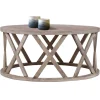 Couchtisch Ø 100x45 cm Braun aus Mangoholz  WOMO-Design
