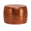Couchtisch Ø 59x41cm Kupfer aus Aluminium-Legierung in Hammerschlag-Technik WOMO-DESIGN